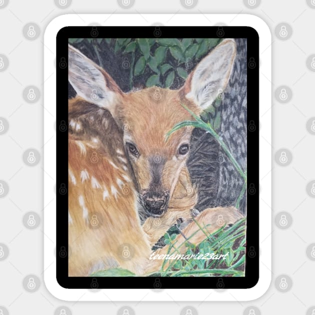 Deer Sticker by teenamarie23art